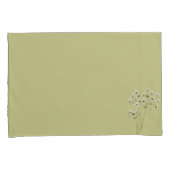 Housse D'oreillers Flower paradis vert paire coques (devant-Droit)