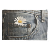 Housse D'oreillers Flowers | Daisy in Jeans Pocket (Dos)