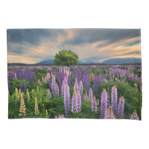 Housse D'oreillers Flowers (homonymie) Lupine Field à New Zealand