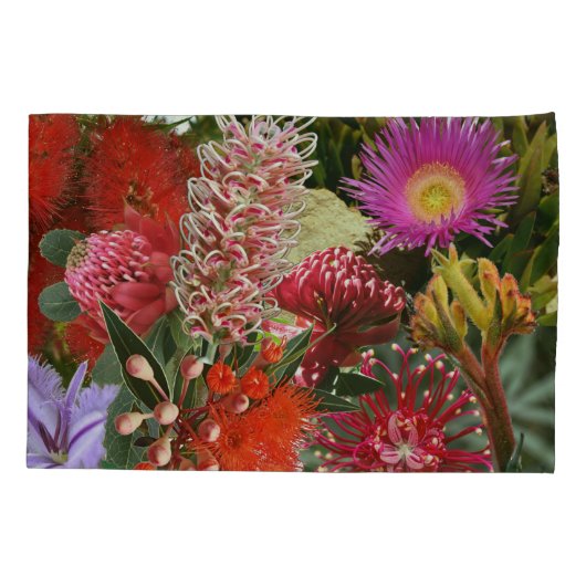 Housse D'oreillers Flowers sauvages australiens (Dos)