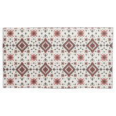 Housse D'oreillers Folk Diamond Cross Stitch Seamless Pattern (devant-gauche)