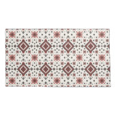 Housse D'oreillers Folk Diamond Cross Stitch Seamless Pattern (Dos-gauche)