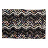 Housse D'oreillers folklore géométrique d'Ikat, motif aztèque tribal. (Dos)