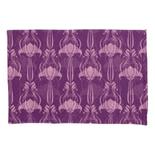 Housse D'oreillers Fond d'écran floral violet rose