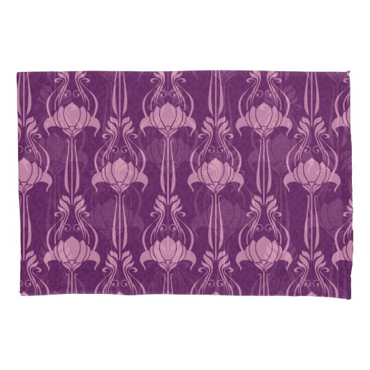 Housse D'oreillers Fond d'écran floral violet rose (devant)