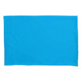 Housse D'oreillers Fond uni bleu cyan (devant)
