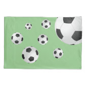 Housse D'oreillers Football Balls Green Kids Boy (Dos)