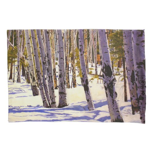 Housse D'oreillers Forêt de trembles (devant)