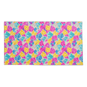 Housse D'oreillers Formes et lignes géométriques en couleur vive (Dos-gauche)