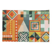 Housse D'oreillers Formes géométriques, arrière - plan simple plat. (Dos)