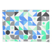 Housse D'oreillers Formes Géométriques Bleu Menthe Moderne (devant-gauche)