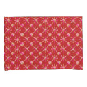 Housse D'oreillers Formes géométriques modernes Motif en rouge vif (devant-Droit)