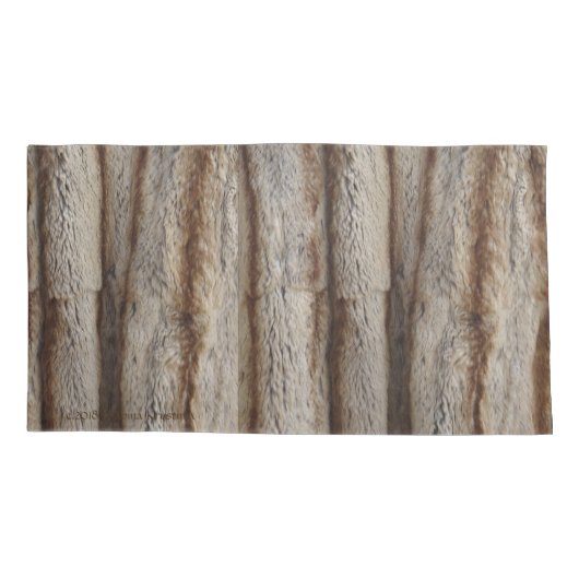 HOUSSE D'OREILLERS FOURRURE VÉRITABLE 3 DE CHINCHILLA (Dos-gauche)