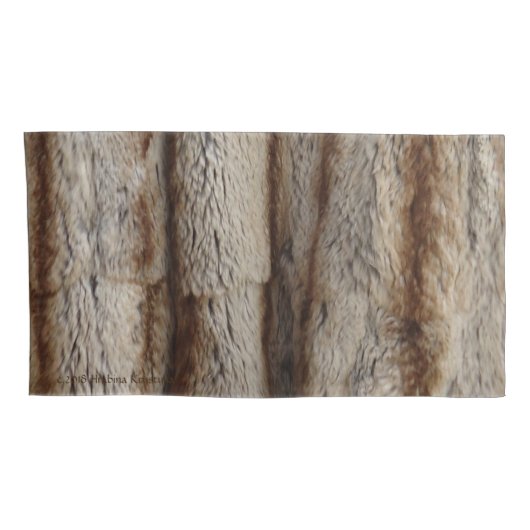 HOUSSE D'OREILLERS FOURRURE VÉRITABLE DE CHINCHILLA (Dos-Droit)