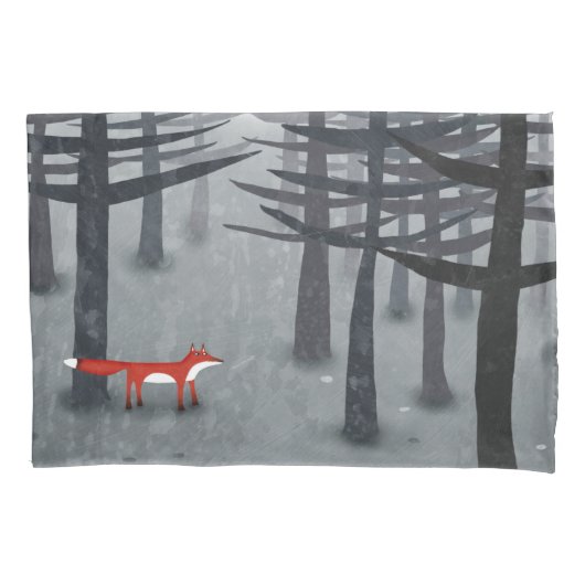 Housse D'oreillers Fox et Forest Grey (devant-gauche)