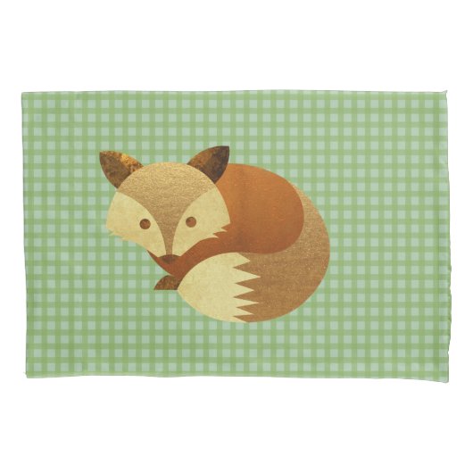 Housse D'oreillers Fox mignon d'automne (devant-gauche)