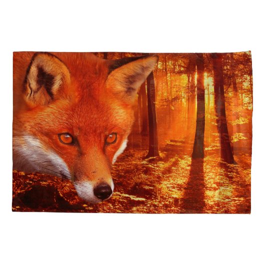 Housse D'oreillers Fox rouge (Dos)