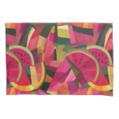 Housse D'oreillers Fraîcheur de pastèque Résumé Shams de conception (devant-gauche)