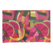 Housse D'oreillers Fraîcheur de pastèque Résumé Shams de conception (devant-Droit)