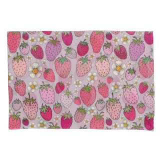 Housse D'oreillers Fraise Été Motif sans couture