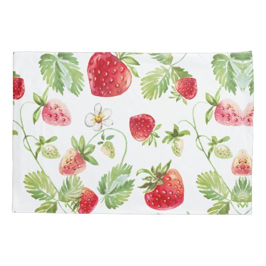 Housse D'oreillers Fraise sur mesure Monogrammé bébé (Dos)
