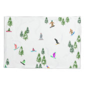 Housse D'oreillers Freeride Snowboardeur Design de snowboard (Dos-gauche)