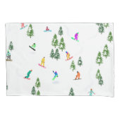 Housse D'oreillers Freeride Snowboardeur Design de snowboard (devant-gauche)