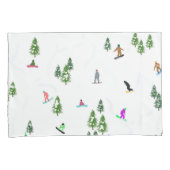 Housse D'oreillers Freeride Snowboardeur Design de snowboard (devant-Droit)