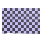 Housse D'oreillers French lilac checkerboard pattern (devant-gauche)