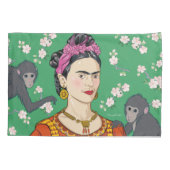 Housse D'oreillers Frida Kahlo Monkey Graphic (Dos-gauche)