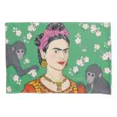 Housse D'oreillers Frida Kahlo Monkey Graphic (devant-gauche)