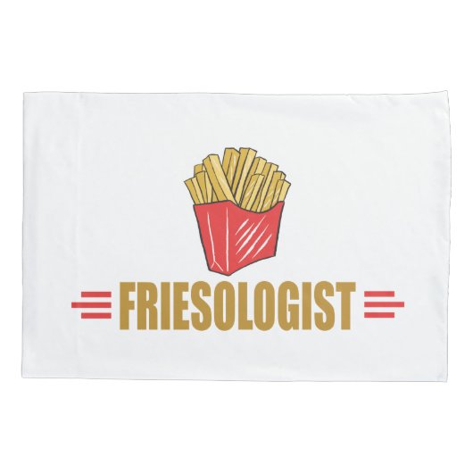 Housse D'oreillers Frites Français Drôles (Dos)