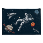 Housse D'oreillers froid astronaute dans l'espace (Dos-Droit)