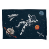 Housse D'oreillers froid astronaute dans l'espace (devant-gauche)