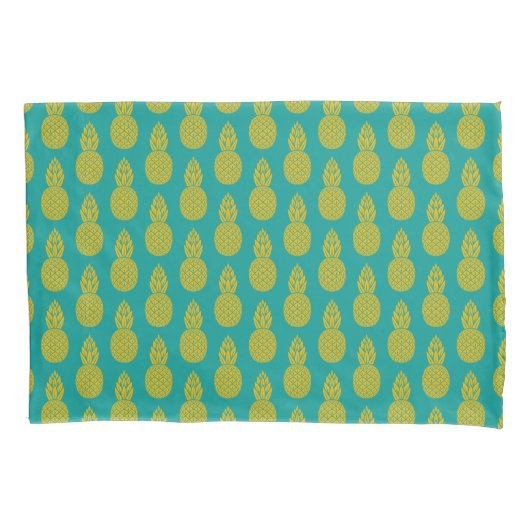 Housse D'oreillers Fruit tropical d'ananas (devant-gauche)