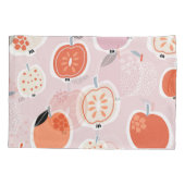 Housse D'oreillers Fruits de pomme, abstrait, motif d'été (Dos)