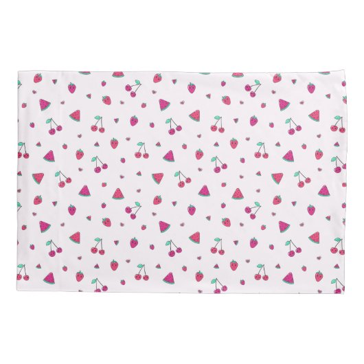 Housse D'oreillers Fruits doux Kawaii (Dos)