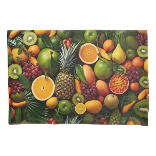 Housse D'oreillers Fruits tropicaux (devant)