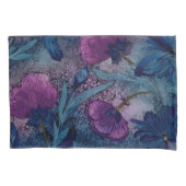 Housse D'oreillers Fuchsia floral (devant)