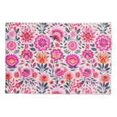 Housse D'oreillers Fuchsia rose Fleurs mexicaines Motif Floral (Dos)