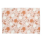 Housse D'oreillers Fun Retro Ghost & Jack-O-Lantern Motif (devant)