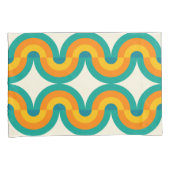 Housse D'oreillers Funky Eclectic Retro Demi Cercles Art Motif (devant-Droit)