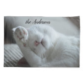 Housse D'oreillers Funny Cat Ajouter votre propre photo (Dos)
