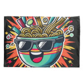 Housse D'oreillers Funny Cute Noodle Cartoon Ramen Bowl (Dos)