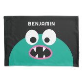 Housse D'oreillers Funny Monster - Nom personnalisé migre (devant)