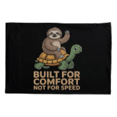 Housse D'oreillers Funny Sloth Riding Turtle (Dos)