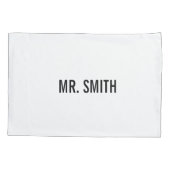 Housse D'oreillers Futur Mme et M. (Dos-gauche)