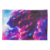 Housse D'oreillers Futuristic Cosmic Neon Leopard  (Dos)