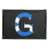 Housse D'oreillers G Monogramme superposé sur le drapeau écossais (Dos)