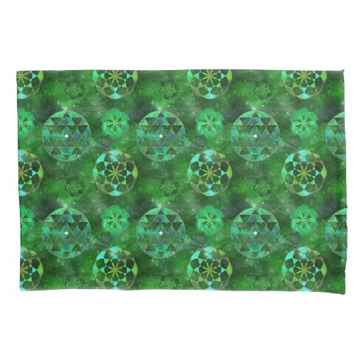 Housse D'oreillers Galaxie celtique Mandalas Boho Chic Géométrie Sacr (devant)